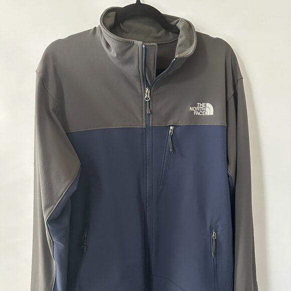 Grey & Blue North Face Large Men's Jacket - Picture 1 of 15